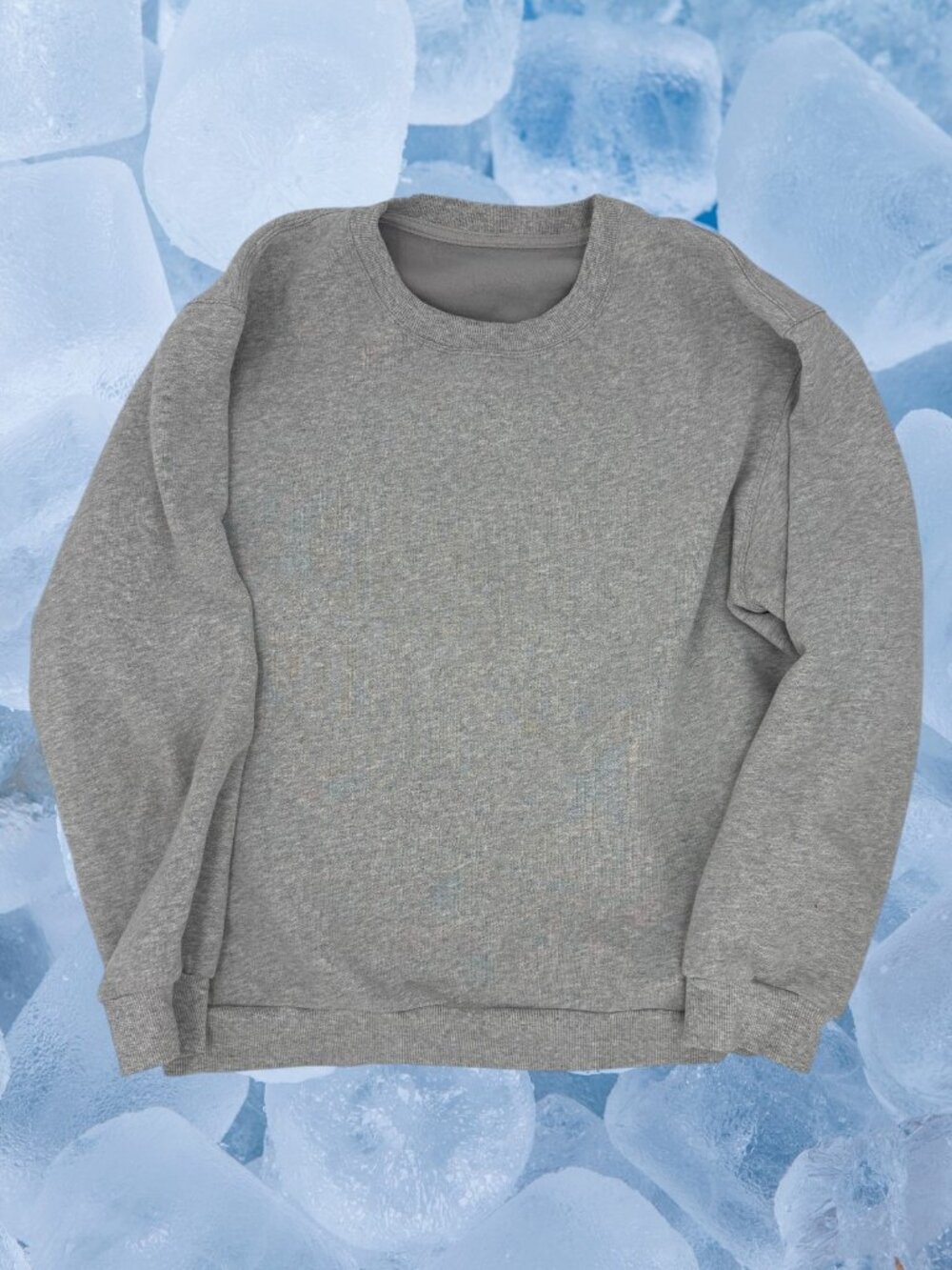 Lululemon Men's Gray Solid Crew Neck Pullover Sweatshirt Logo Size L